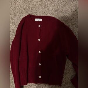 Parke Women's Deep Red Cardigan